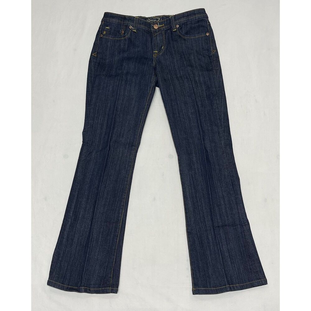 Seven7 Flare Jeans - Dark Blue - Size 29